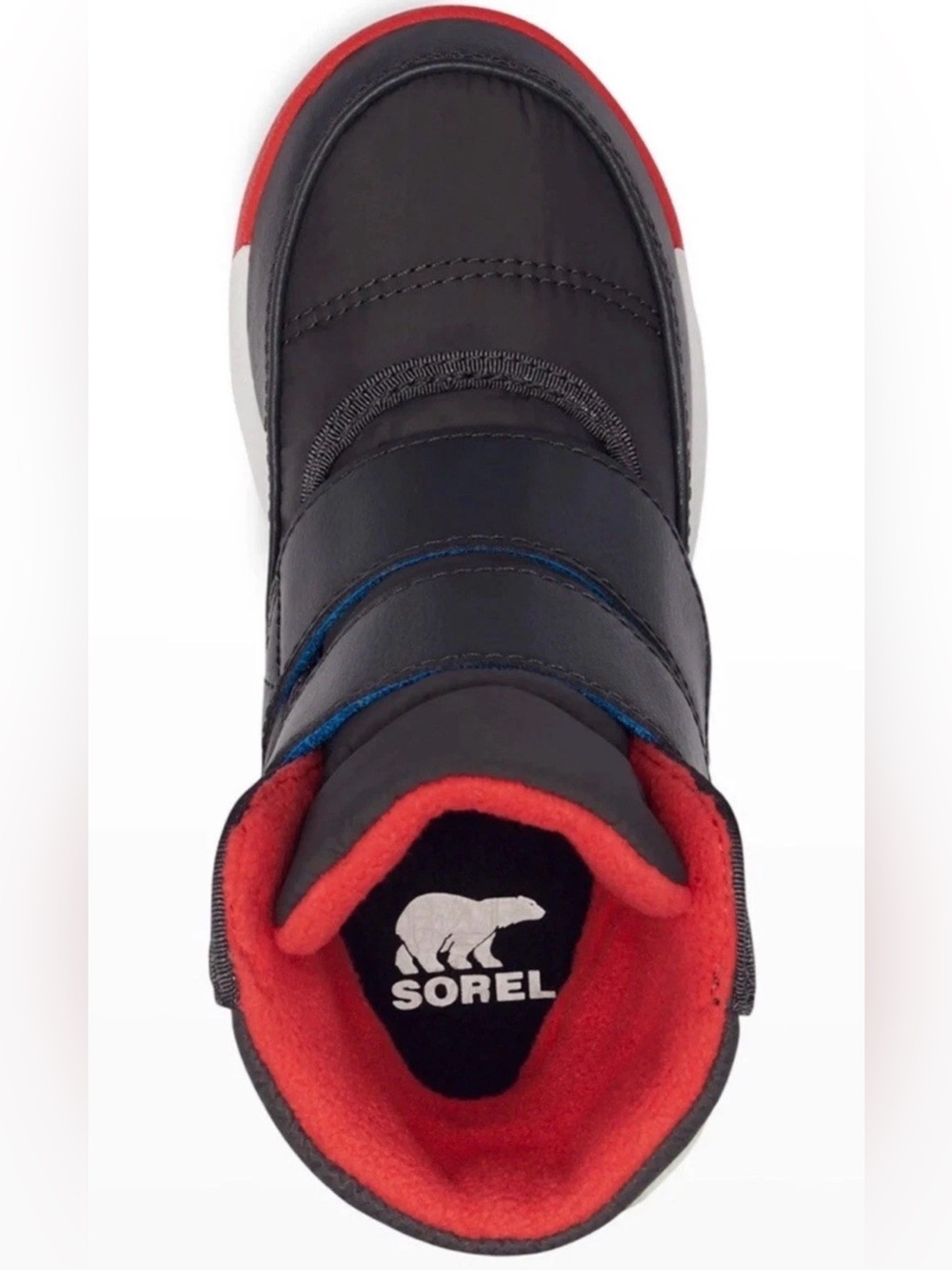 Sorel Toddler Whitney II Strap Size 6 Waterproof Winter Boot - Jet/Poppy Red - Picture 6 of 8